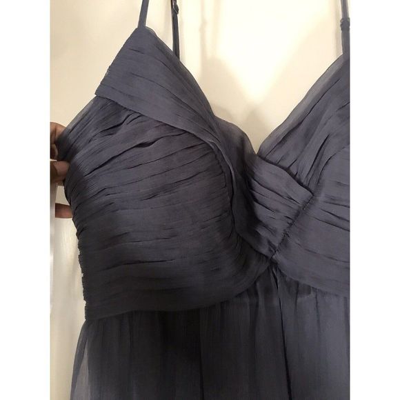 Anthropologie BHLDN Eva Dress Gray Wedding Bridesmaid Size Large - Picture 5 of 7